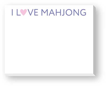 Dittie Notepads by Donovan Designs (I Love Mahjong)