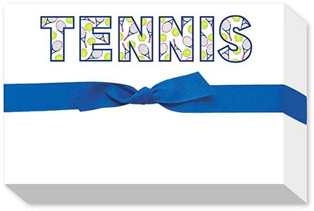 Big & Bold Notepads by Donovan Designs (Tennis Outline)