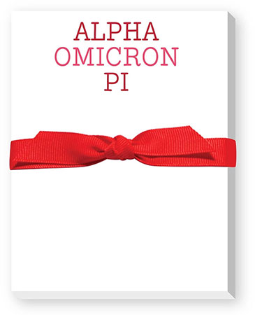 Sorority Mini Note Pads by Donovan Designs (Alpha Omicron Pi)