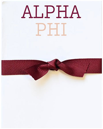 Sorority Mini Note Pads by Donovan Designs (Alpha Phi)