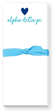 Sorority Skinnie Note Pads by Donovan Designs (Alpha Delta Pi)