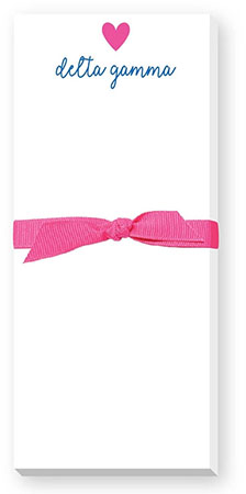 Sorority Skinnie Note Pads by Donovan Designs (Delta Gamma)