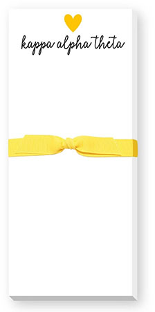 Sorority Skinnie Note Pads by Donovan Designs (Kappa Alpha Theta)