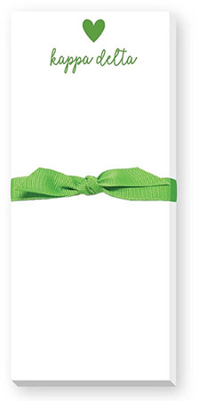 Sorority Skinnie Note Pads by Donovan Designs (Kappa Delta)