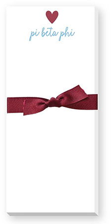 Sorority Skinnie Note Pads by Donovan Designs (Pi Beta Phi)