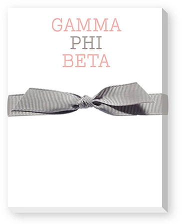 Sorority Mini Note Pads by Donovan Designs (Gamma Phi Beta)