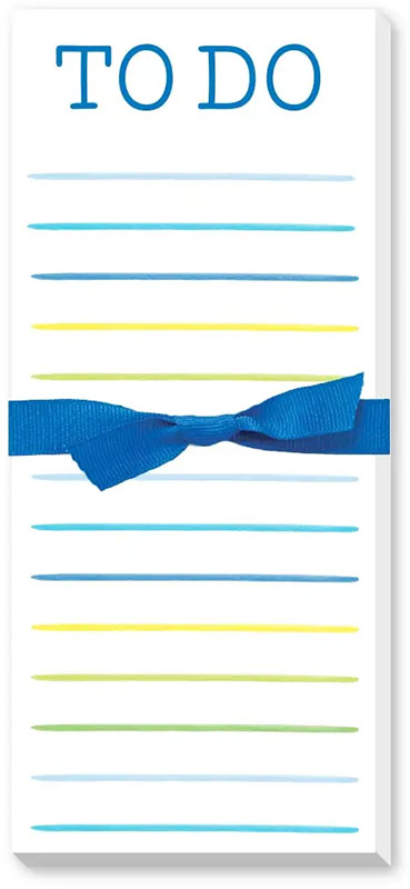 Skinnie Notepads by Donovan Designs (Happy Stripes To Do) | More Than Paper