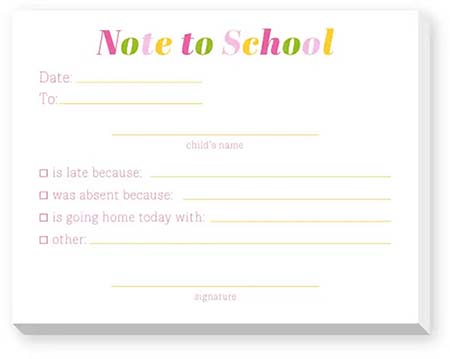 Dittie Notepads by Donovan Designs (Note To School)