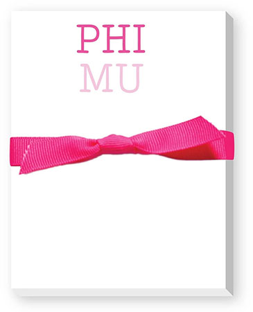 Sorority Mini Note Pads by Donovan Designs (Phi Mu)