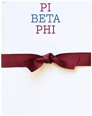 Sorority Mini Note Pads by Donovan Designs (Pi Beta Phi)