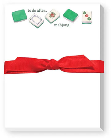 Mini Notepads by Donovan Designs (To Do After Mahjong - Red Ribbon)