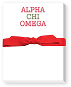 Sorority Mini Note Pads by Donovan Designs (Alpha Chi Omega)