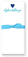 Sorority Skinnie Note Pads by Donovan Designs (Alpha Delta Pi)