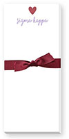 Sorority Skinnie Note Pads by Donovan Designs (Sigma Kappa)
