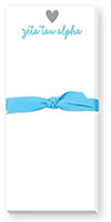 Sorority Skinnie Note Pads by Donovan Designs (Zeta Tau Alpha)