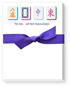 Mini Notepads by Donovan Designs (To Do After Mahjong - Purple Ribbon)