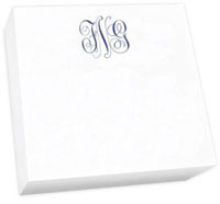 Delavan Monogram Desk Slab - White by Embossed Graphics