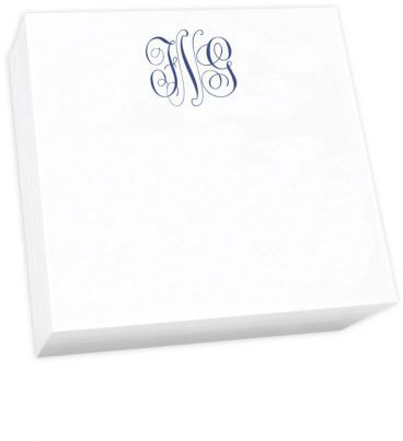 Delavan Monogram Desk Slab - White by Embossed Graphics