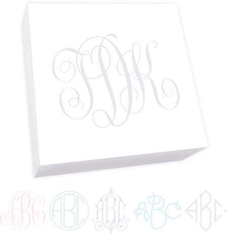 Henley Watercolor Monogram Desk Slab by Embossed Graphics