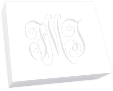 Henley Watercolor Monogram Super Slab - White by Embossed Graphics Henley Watercolor Monogram Super Slab - White by Embossed Graphics