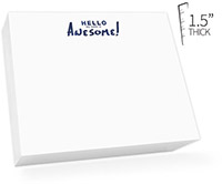 Hello My Name is Awesome Slogan Slab by Embossed Graphics