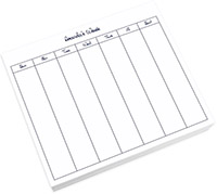 Organize by Week Calendar Super Slab - White by Embossed Graphics