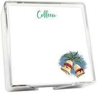 Holiday Bells Memo Square with Holder by Embossed Graphics