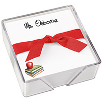 Apple Memo Square with Holder by Embossed Graphics