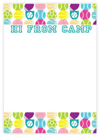 Evy Jacob Camp Notepads - Non-Personalized (Sports Camp Girls)