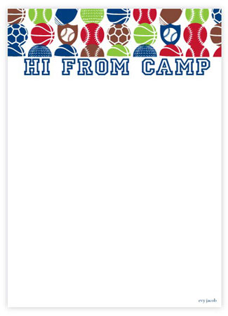 Evy Jacob Camp Notepads - Non-Personalized (Sports Camp)