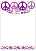 Evy Jacob Camp Notepads - Non-Personalized (Lots Of Peace Purple)