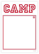 Evy Jacob Camp Notepads - Non-Personalized (Prep Camp Red)