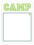 Evy Jacob Camp Notepads - Non-Personalized (Prep Camp Peace Green)
