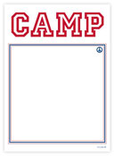 Evy Jacob Camp Notepads - Non-Personalized (Prep Camp Peace Red + Blue)