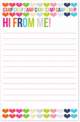 Evy Jacob Camp Notepads - Non-Personalized (Lots Of Hearts)