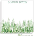 Flower & Vine - Notepads (Watercolor Evergreen Trees)