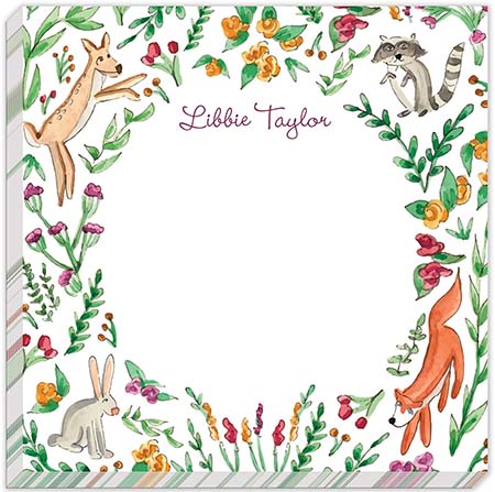 Flower & Vine - Notepads (Woodland Animals) Flower & Vine - Notepads (Woodland Animals)