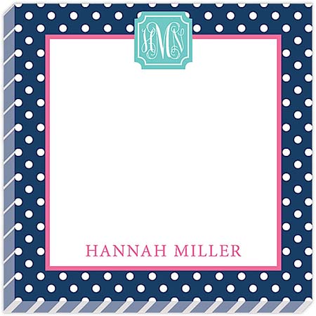 HollyDays - Notepads (Mint Strawberry Navy Dots) HollyDays - Notepads (Mint Strawberry Navy Dots)
