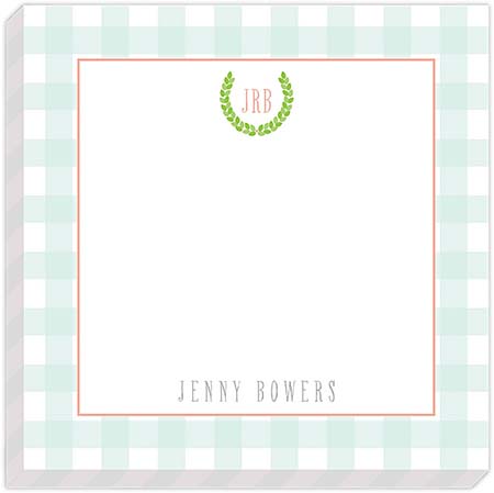 HollyDays - Notepads (Monogram Wreath)