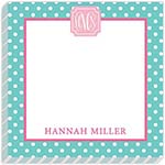 HollyDays - Notepads (Mint Strawberry Pink Dots)