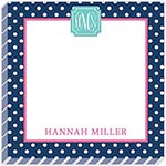 HollyDays - Notepads (Mint Strawberry Navy Dots)
