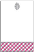 Notepads by Kelly Hughes Designs (Pink Gingham)