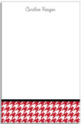 Notepads by Kelly Hughes Designs (Red Houndstooth)