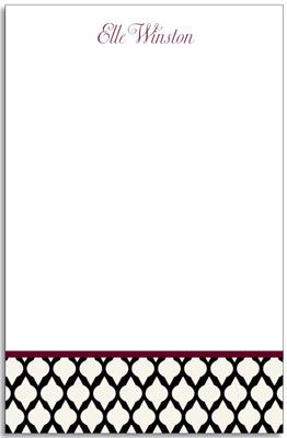 Notepads by Kelly Hughes Designs (Bordeaux Lattice)