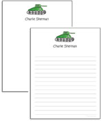 Notepads by Kelly Hughes Designs (Army Tank)