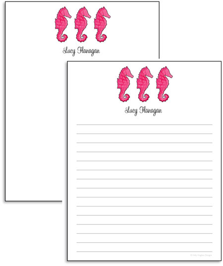 Notepads by Kelly Hughes Designs (Seahorse In Pink) Notepads by Kelly Hughes Designs (Seahorse In Pink)