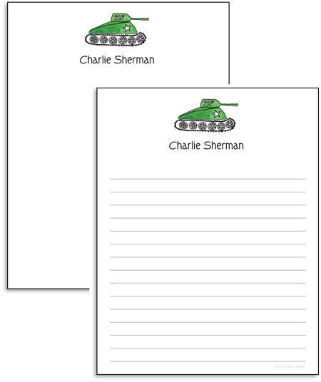 Notepads by Kelly Hughes Designs (Army Tank)