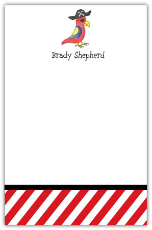 Notepads by Kelly Hughes Designs (Pirate Parrot) Notepads by Kelly Hughes Designs (Pirate Parrot)