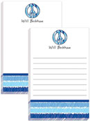 Notepads by Kelly Hughes Designs (Peace Out Blue)