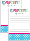 Notepads by Kelly Hughes Designs (Peace Love Cheer)